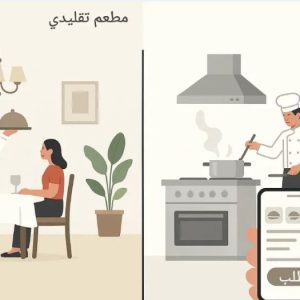 الفرق بين المطاعم السحابية والمطاعم التقليدية