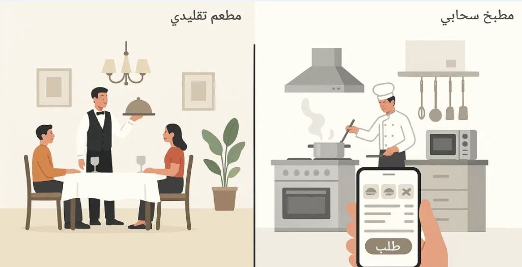 الفرق بين المطاعم السحابية والمطاعم التقليدية: 8 فروق لتحدد أيهما يناسب مشروعك؟